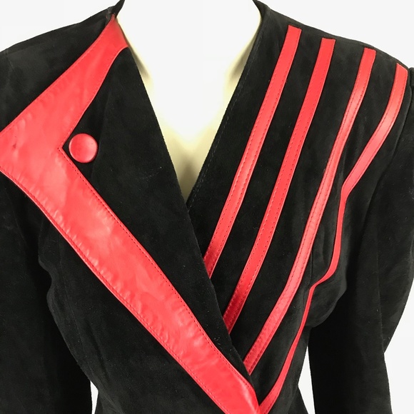 ❗SOLD❗80s Vintage Leather Jacket - Picture 3 of 8